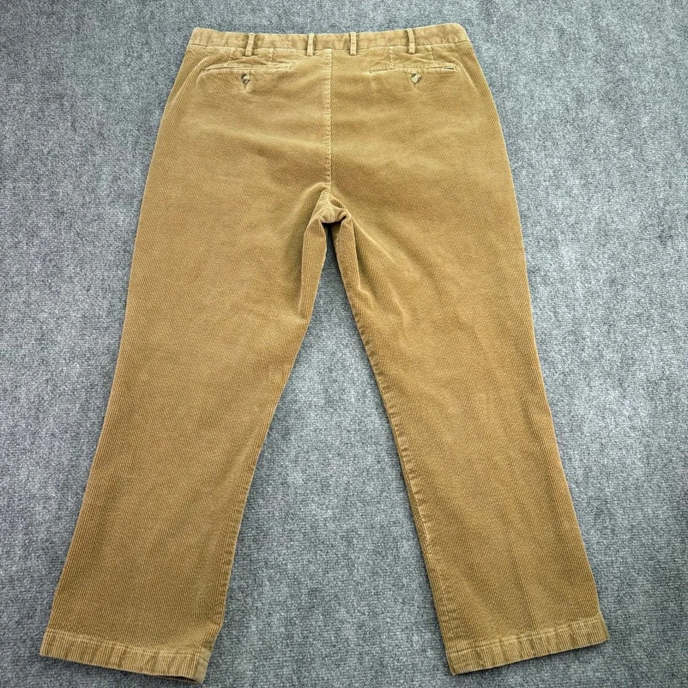 Polo Ralph Lauren Pants Mens 38x30 (Fits 38x27) Tan Corduroy Stretch Classic Fit